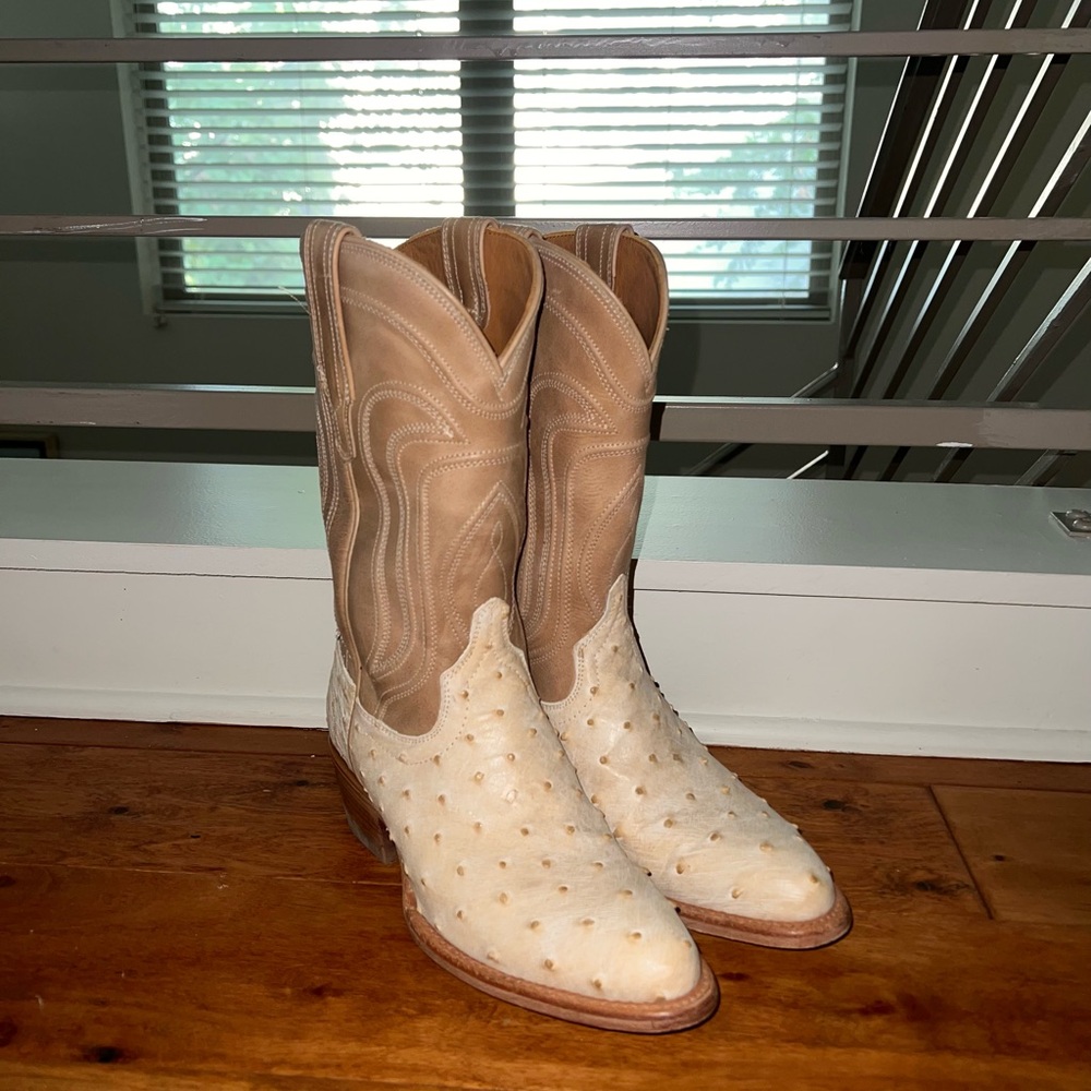 Tecovas Women’s Boots The Jessie - Pearl Ostrich Size 7.5